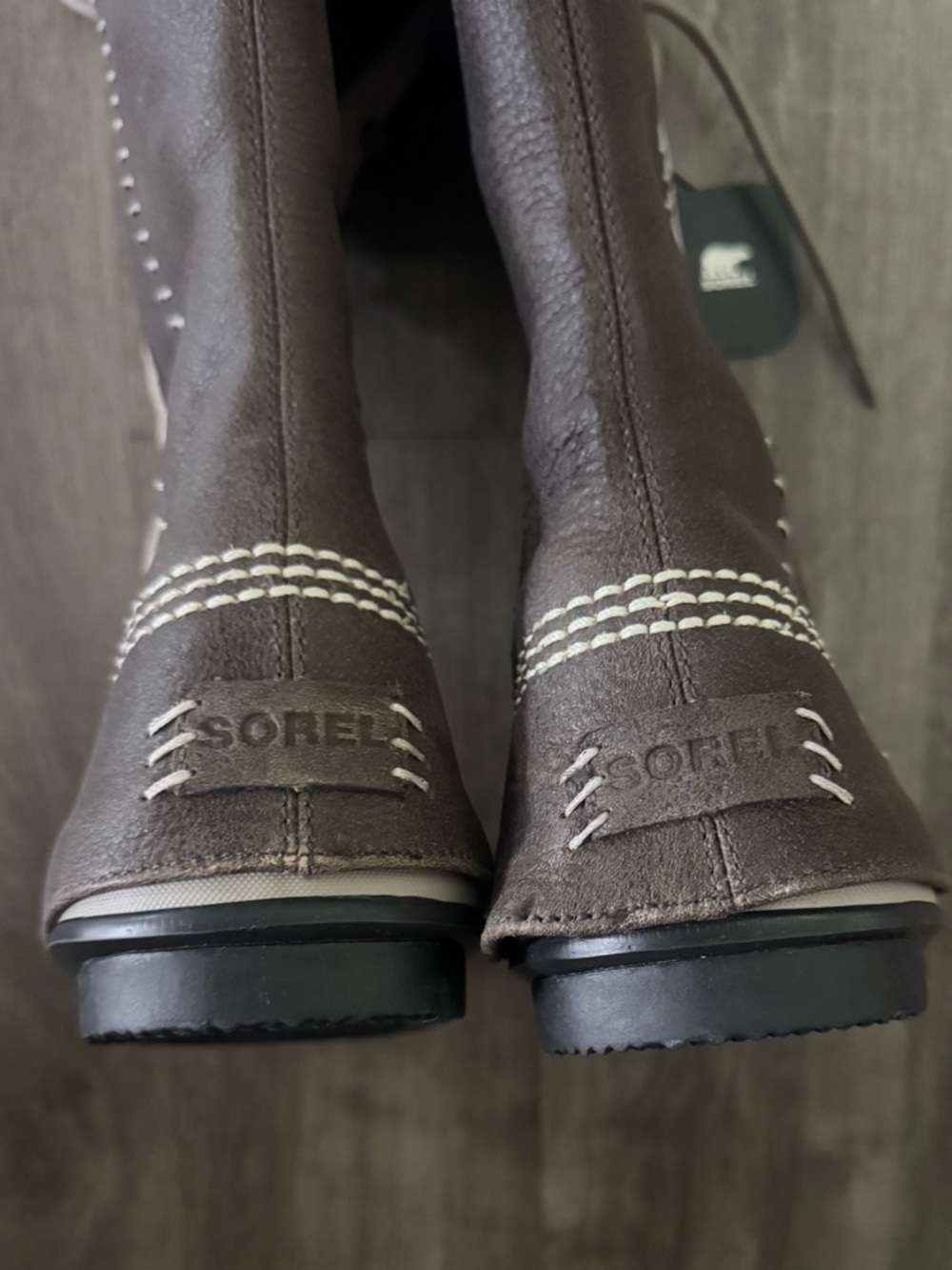 SOREL Cate the Great Waterproof Boot in Tusk / Stone - Picture 5 of 8